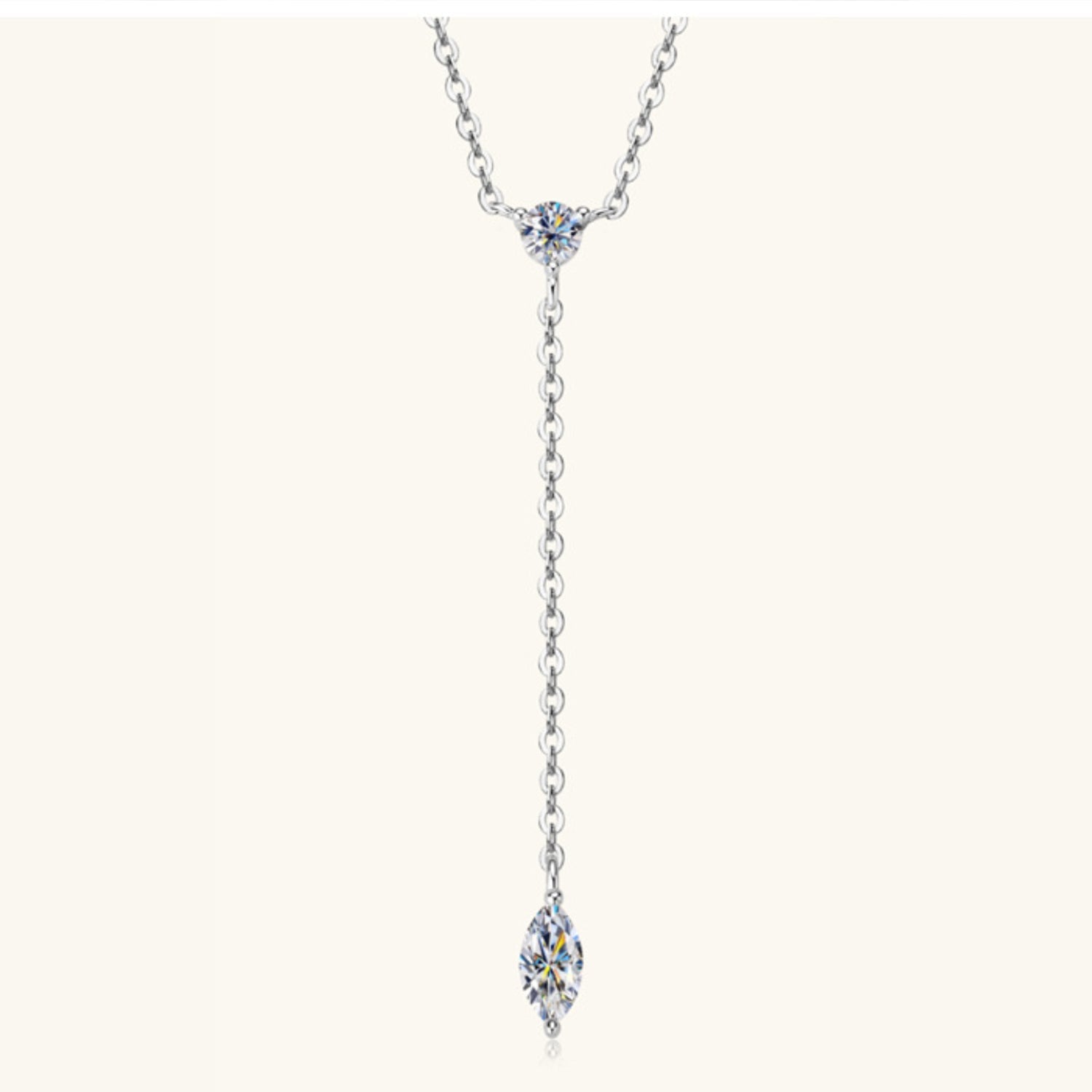 Moissanite Premium Cut Necklace, D-VVS1