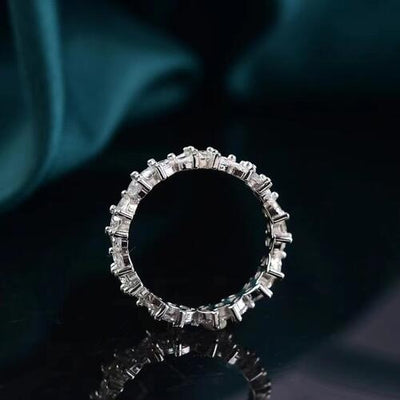 Moissanite 925 Sterling Silver Ring for Elegant Style