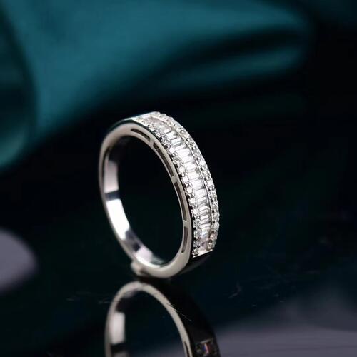 Moissanite 925 Sterling Silver Ring for Elegant Style