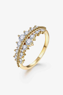 Moissanite 925 Sterling Silver Ring with Dazzling Design