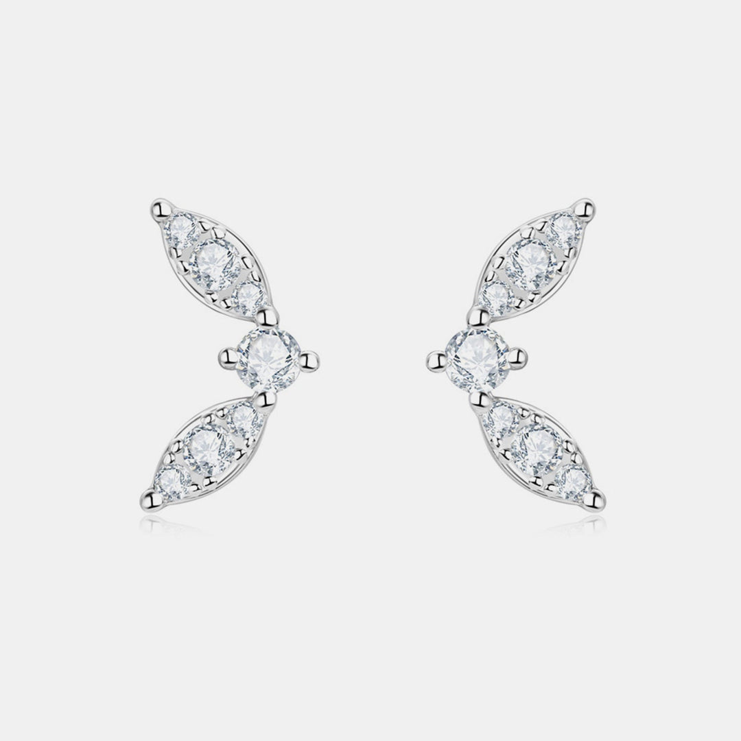 Moissanite 925 Sterling Silver Stud Earrings