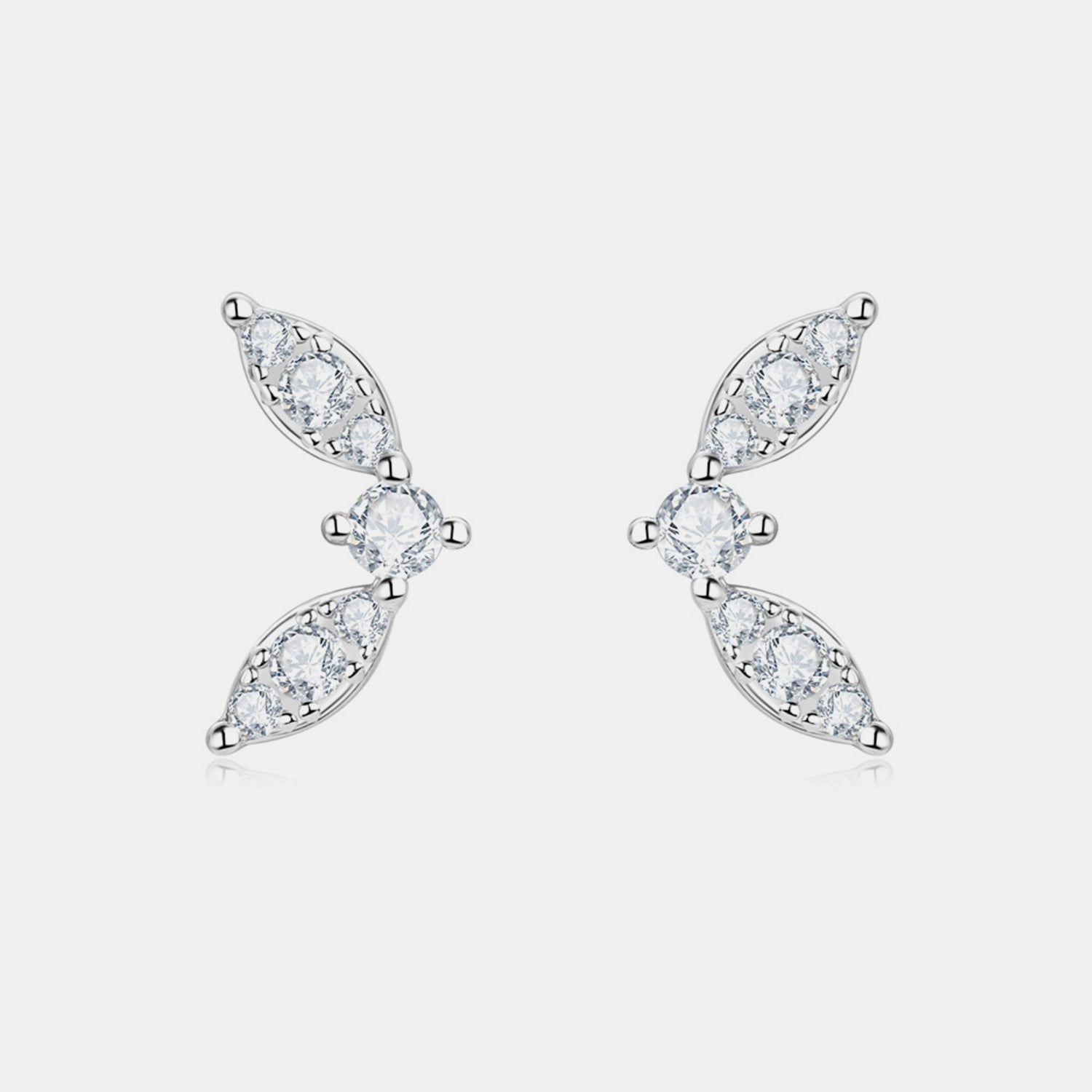 Moissanite 925 Sterling Silver Stud Earrings for Elegance