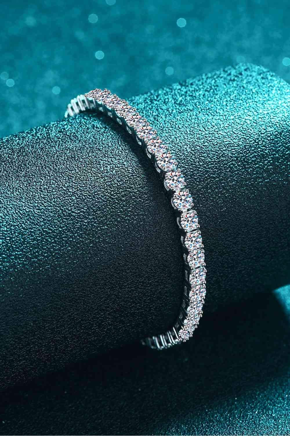 Elegant Moissanite Bracelet in 925 Sterling Silver 4.9ct