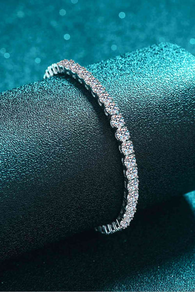 Elegant Moissanite Bracelet in 925 Sterling Silver 4.9ct