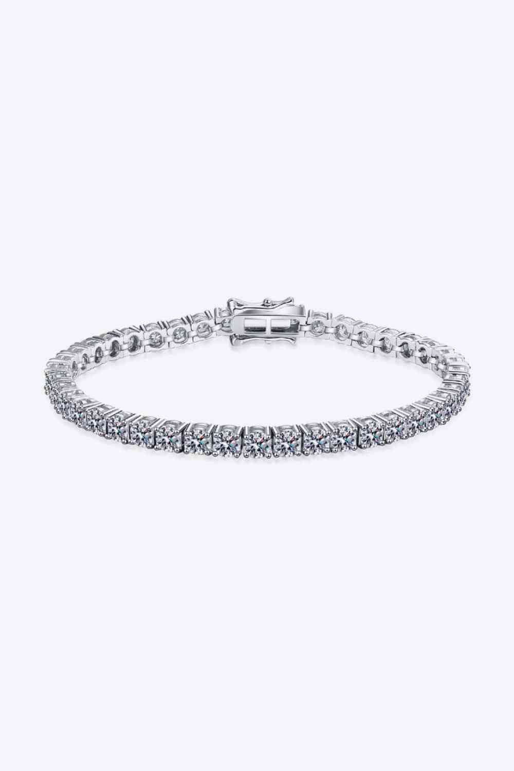 Elegant Moissanite Bracelet in 925 Sterling Silver 4.9ct