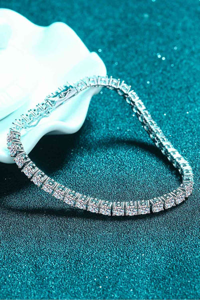 Elegant Moissanite Bracelet in 925 Sterling Silver 4.9ct