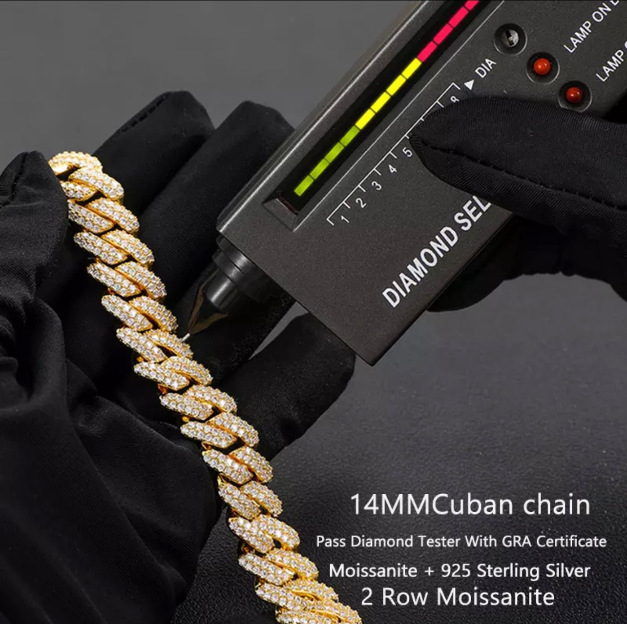 Stunning Moissanite Cuban Necklace for Modern Elegance