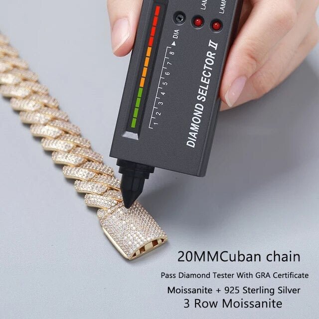 Stunning Moissanite Cuban Necklace for Modern Elegance