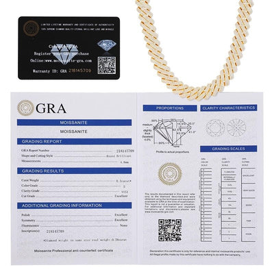 Stunning Moissanite Cuban Necklace for Modern Elegance