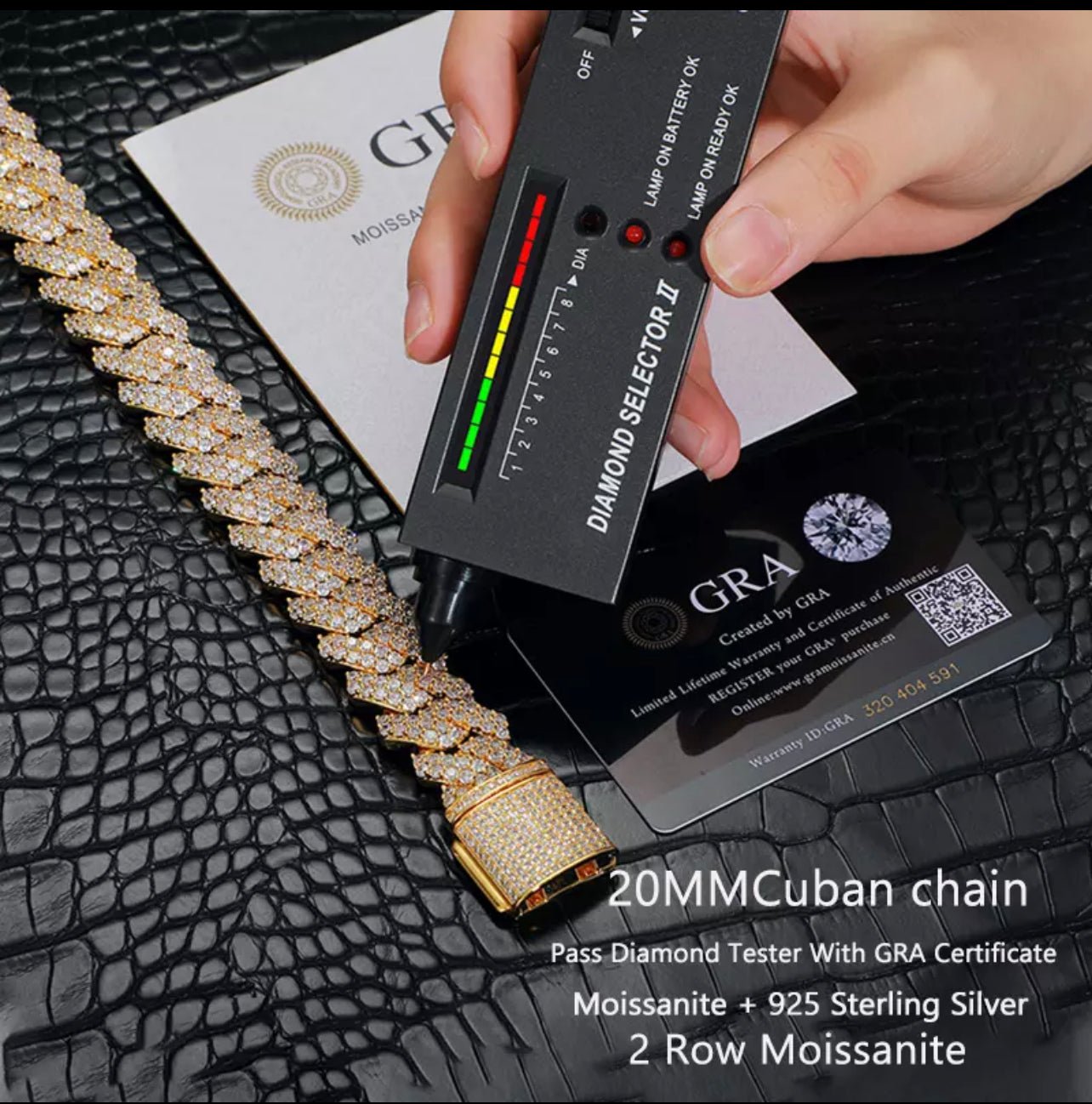 Stunning Moissanite Cuban Necklace for Modern Elegance