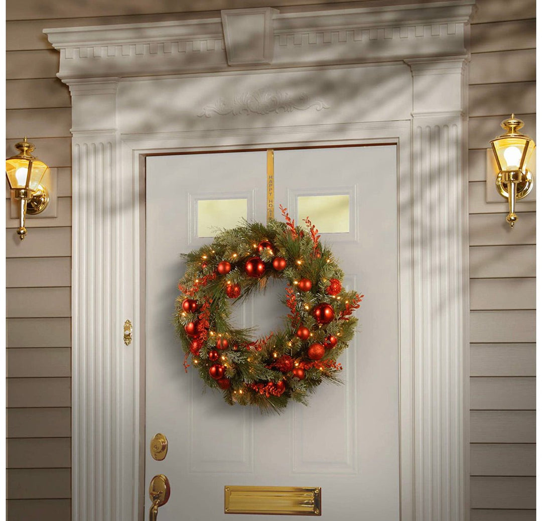 National Tree Company Pre-lit Artificial Christmas Wreath Decorative