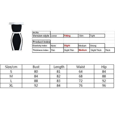 Chic Off Shoulder Striped Bodycon Dress for Women