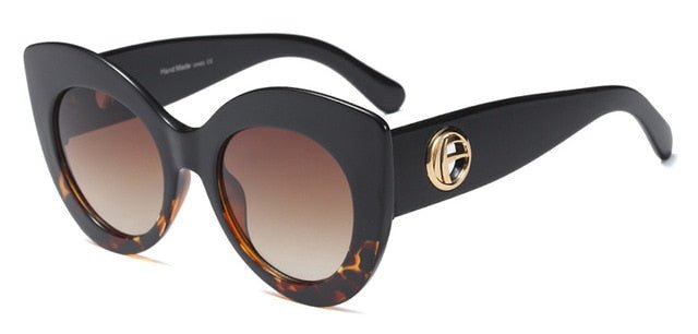 Oversize Women Cat Eye Sunglasses Fashion Ladies Pink Sun Glasses UV400