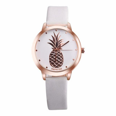 Pineapple Leather Quartz Watch