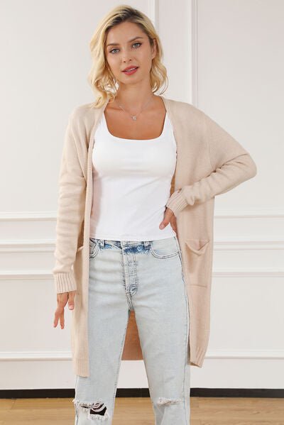 Soft and Stylish Long Sleeve Cardigan with Handy Pockets