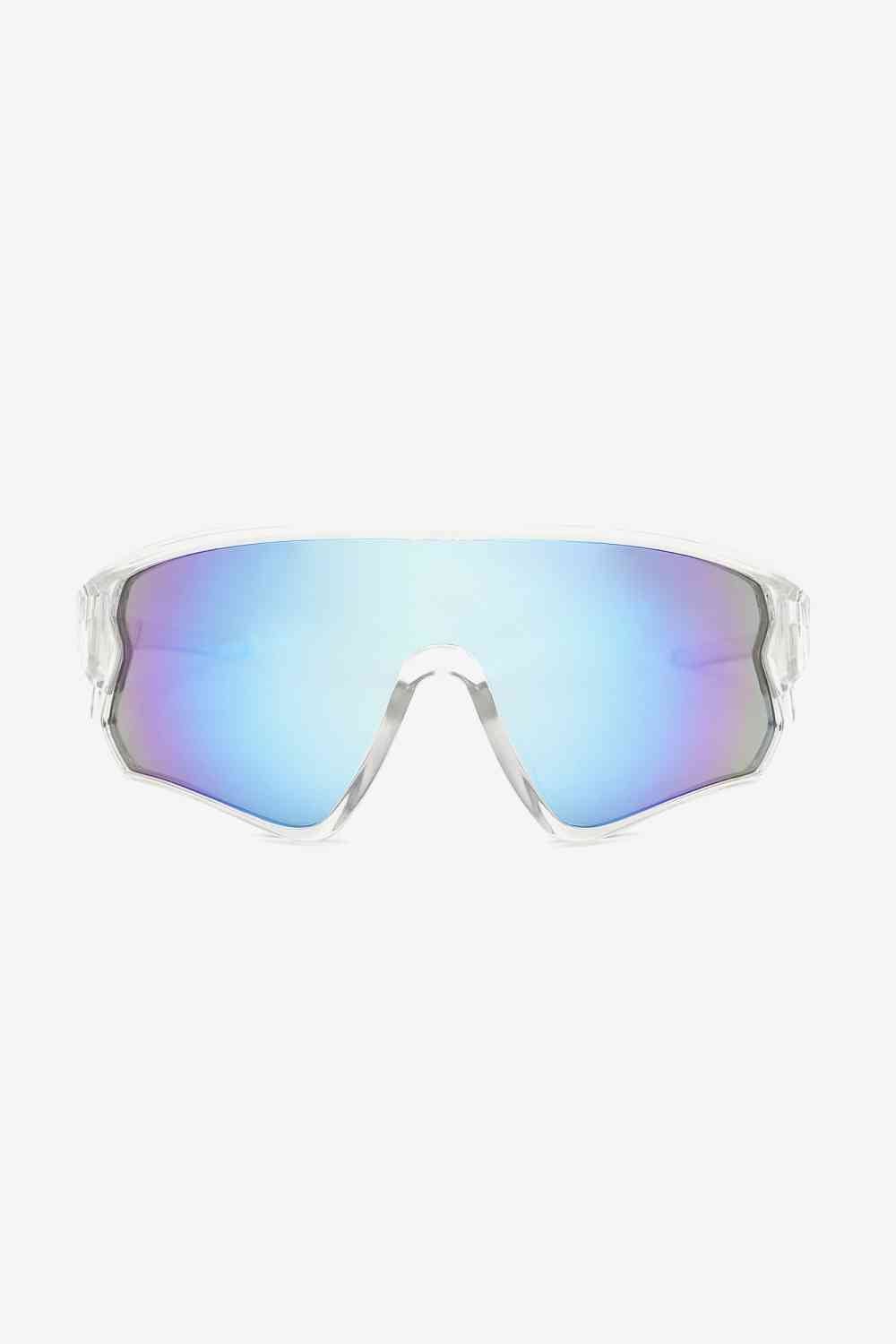 Aviator Polycarbonate Shield Sunglasses