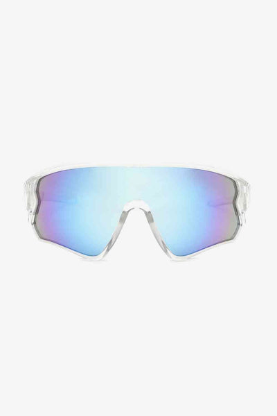 Aviator Polycarbonate Shield Sunglasses