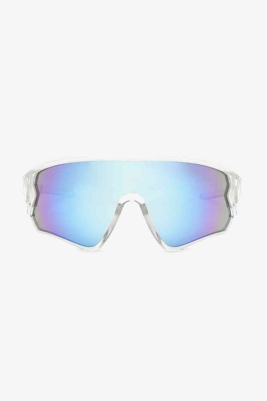 Aviator Polycarbonate Shield Sunglasses