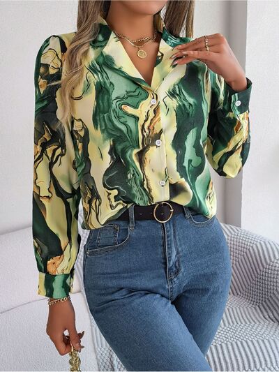 Chic Patterned Long Sleeve Dress Shirt for Stylish Looks