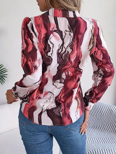 Chic Patterned Long Sleeve Dress Shirt for Stylish Looks