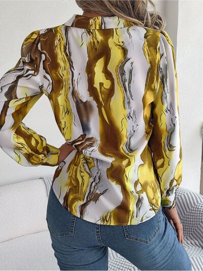 Chic Patterned Long Sleeve Dress Shirt for Stylish Looks