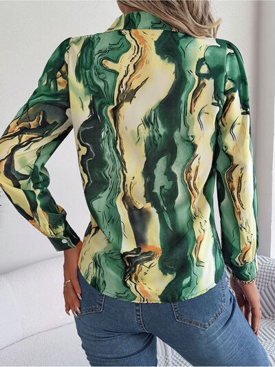 Chic Patterned Long Sleeve Dress Shirt for Stylish Looks