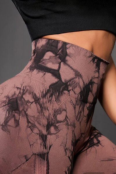 Chic High-Waisted Patterned Fitness Leggings