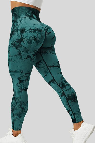 Chic High-Waisted Patterned Fitness Leggings