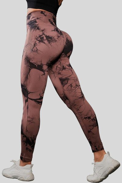 Chic High-Waisted Patterned Fitness Leggings