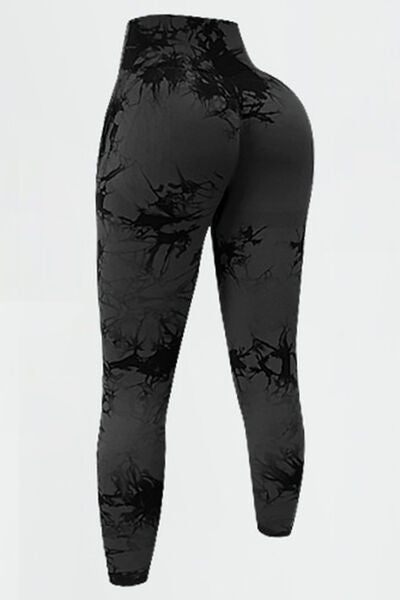 Chic High-Waisted Patterned Fitness Leggings