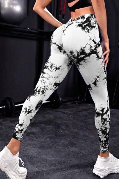 Chic High-Waisted Patterned Fitness Leggings