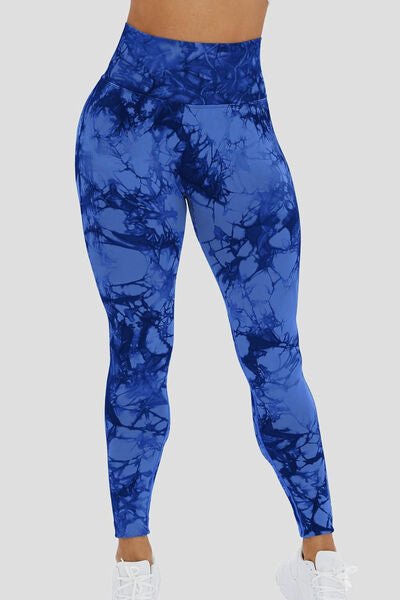 Chic High-Waisted Patterned Fitness Leggings