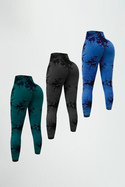 Chic High-Waisted Patterned Fitness Leggings