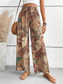 Chic Printed Wide Leg Pants for Effortless Style
