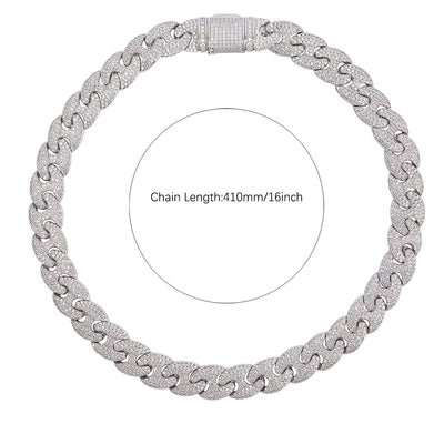 Real Gold Plated Cuban Link Necklace Premium Luxury Jewelry Statement Necklace With High Shine Finish For Everyday Wear