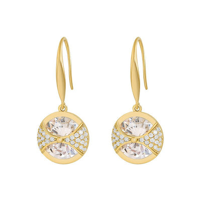Round Large Diamond Earrings Simple Cool Female Temperament Earrings Fashion Personality Earrings