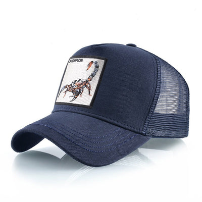 Scorpion Emblem Snapback Trucker Hat for Bold Style