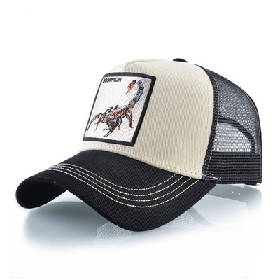 Scorpion Emblem Snapback Trucker Hat for Bold Style