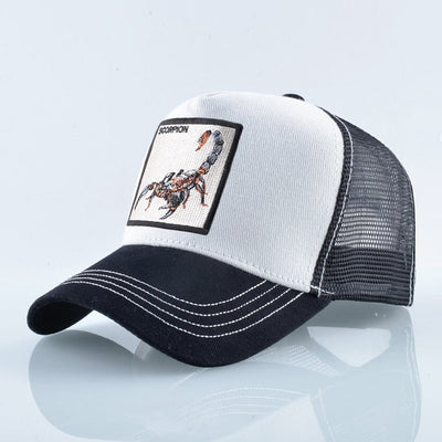 Scorpion Emblem Snapback Trucker Hat for Bold Style