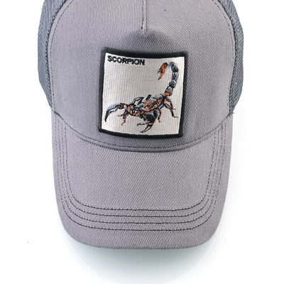 Scorpion Emblem Snapback Trucker Hat for Bold Style