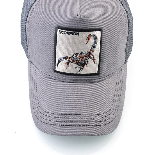 Scorpion Emblem Snapback Trucker Hat for Bold Style