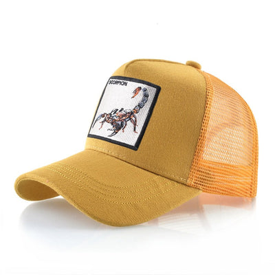 Scorpion Emblem Snapback Trucker Hat for Bold Style