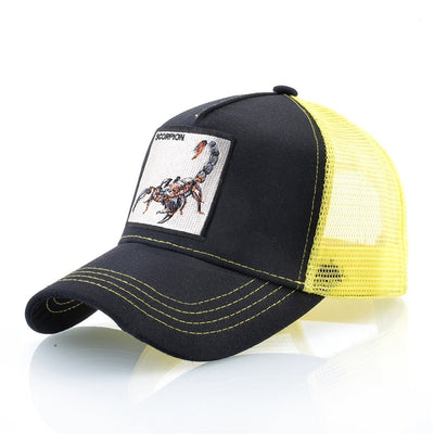 Scorpion Emblem Snapback Trucker Hat for Bold Style