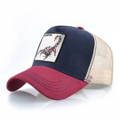 Scorpion Emblem Snapback Trucker Hat for Bold Style