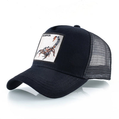 Scorpion Emblem Snapback Trucker Hat for Bold Style