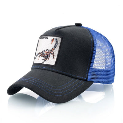 Scorpion Emblem Snapback Trucker Hat for Bold Style