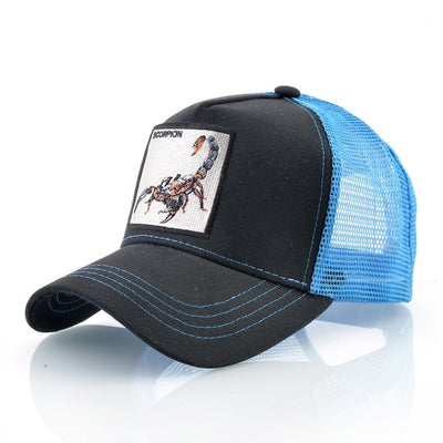 Scorpion Emblem Snapback Trucker Hat for Bold Style