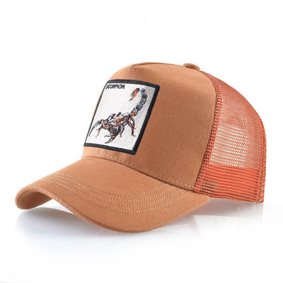 Scorpion Emblem Snapback Trucker Hat for Bold Style
