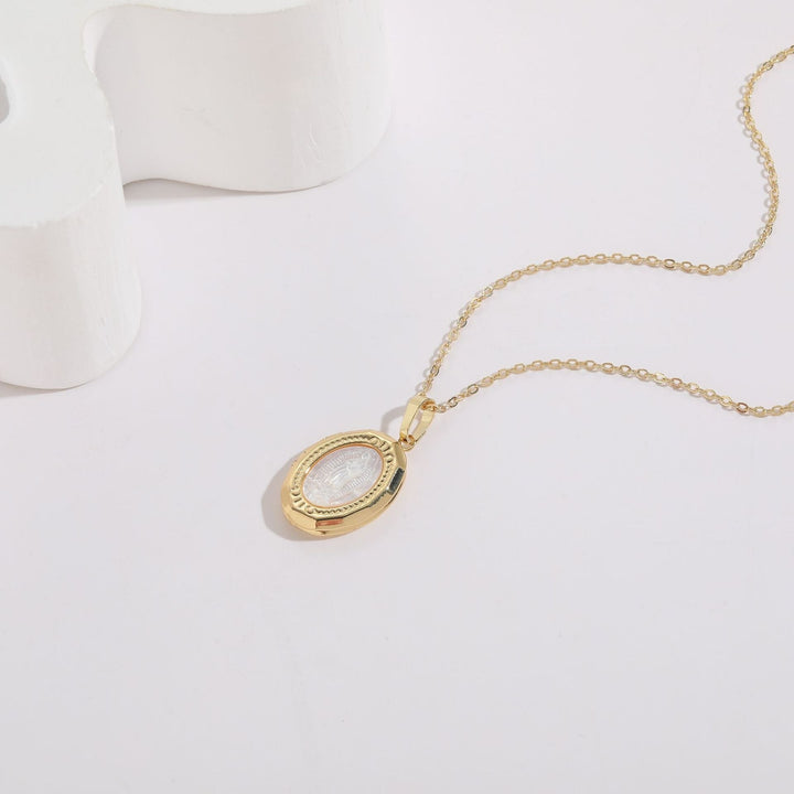 Shell Pendant Ins Style Simple Luxury Atmosphere Copper Plated 14K Real Gold Necklace Jewelry