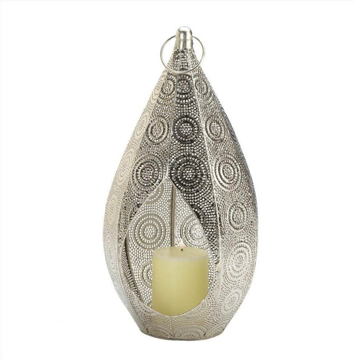 Silver Teardrop Lantern